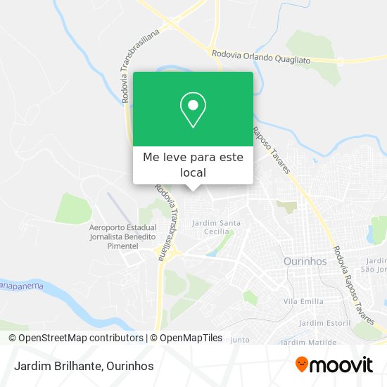 Jardim Brilhante mapa