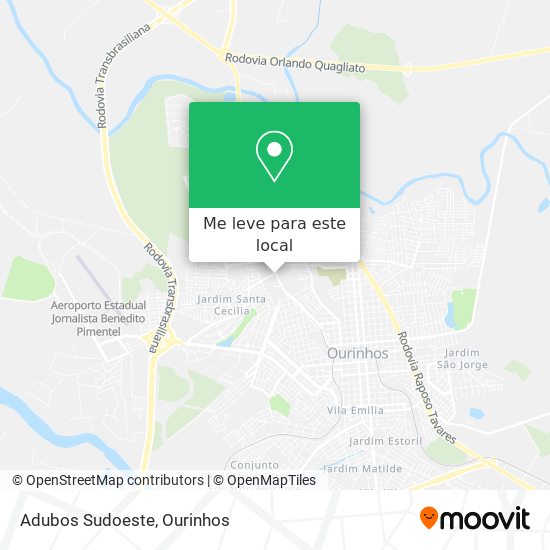 Adubos Sudoeste mapa