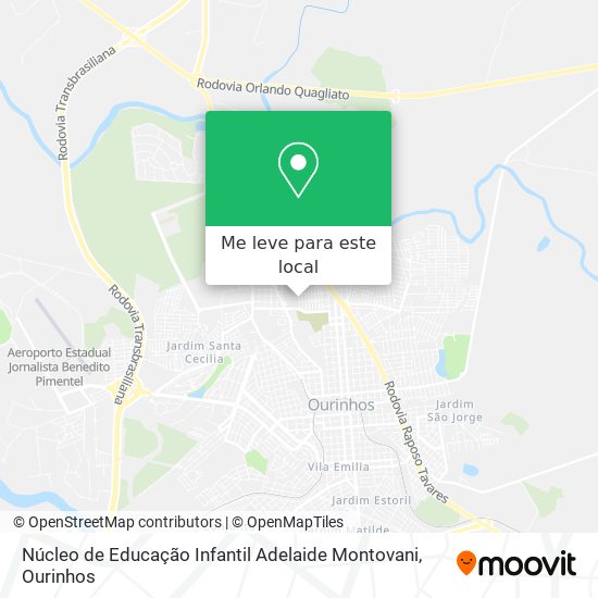 Núcleo de Educação Infantil Adelaide Montovani mapa