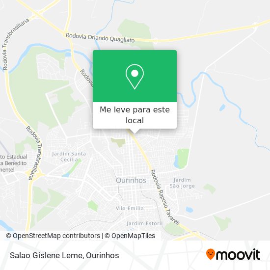 Salao Gislene Leme mapa