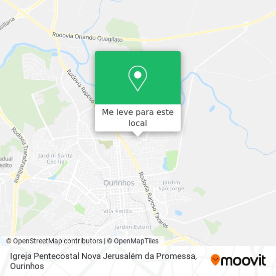 Igreja Pentecostal Nova Jerusalém da Promessa mapa