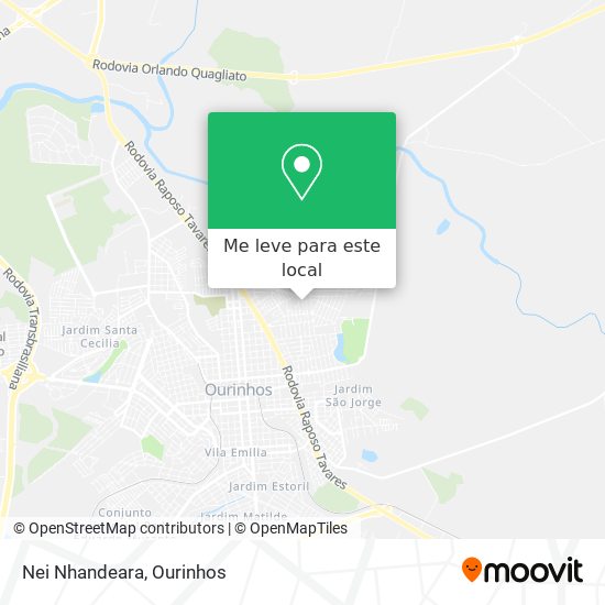 Nei Nhandeara mapa