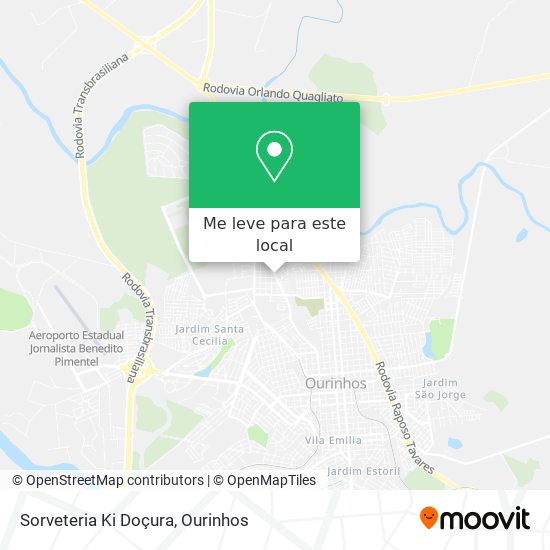 Sorveteria Ki Doçura mapa