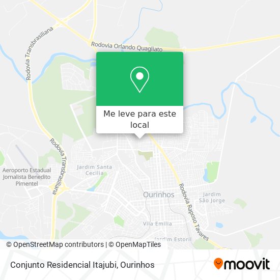 Conjunto Residencial Itajubi mapa