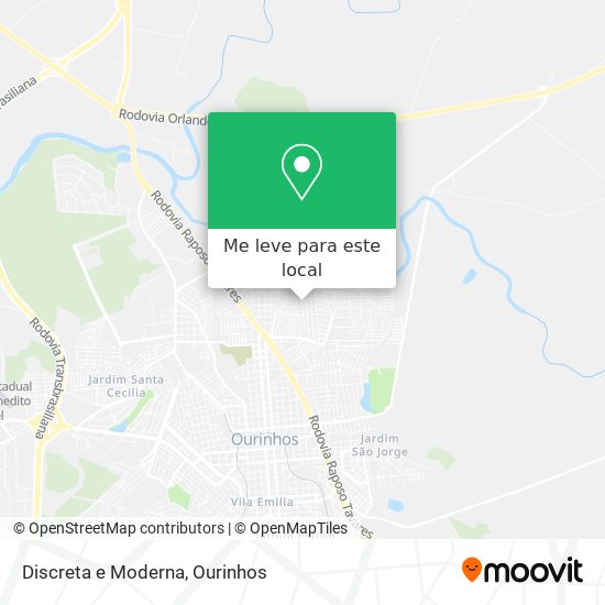 Discreta e Moderna mapa