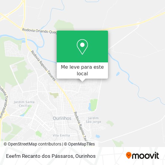 Eeefm Recanto dos Pássaros mapa