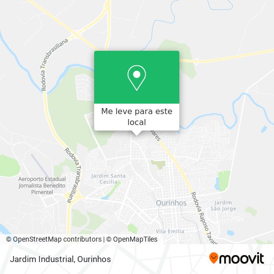 Jardim Industrial mapa
