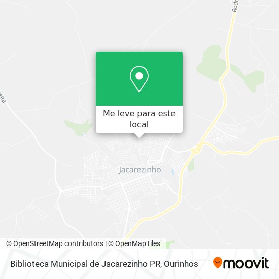 Biblioteca Municipal de Jacarezinho PR mapa