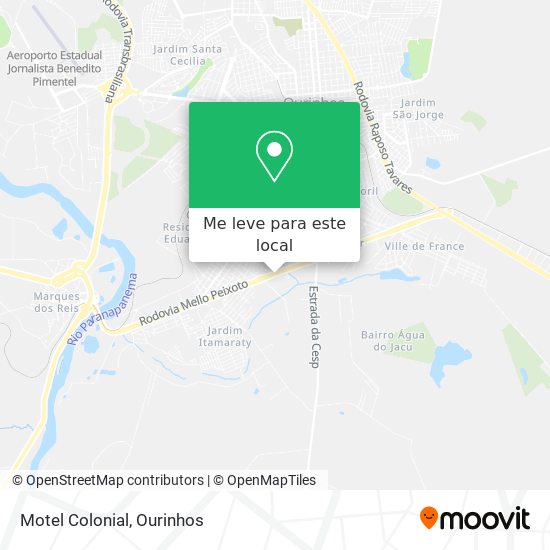 Motel Colonial mapa