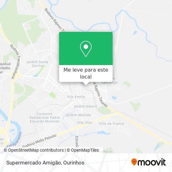 Supermercado Amigão mapa