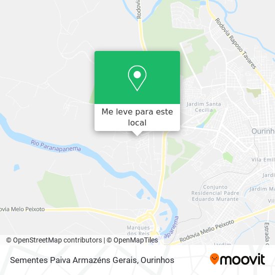 Sementes Paiva Armazéns Gerais mapa