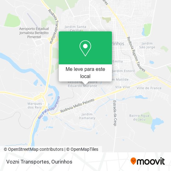 Vozni Transportes mapa