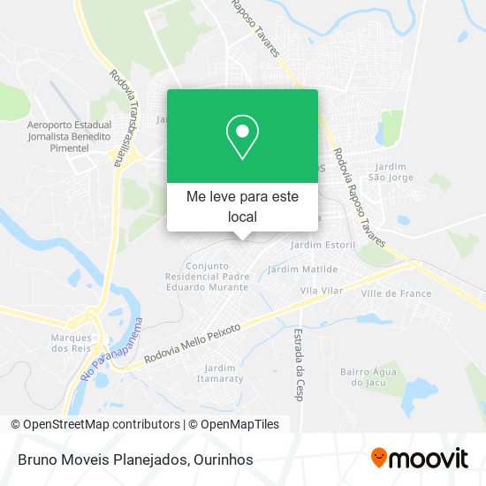 Bruno Moveis Planejados mapa