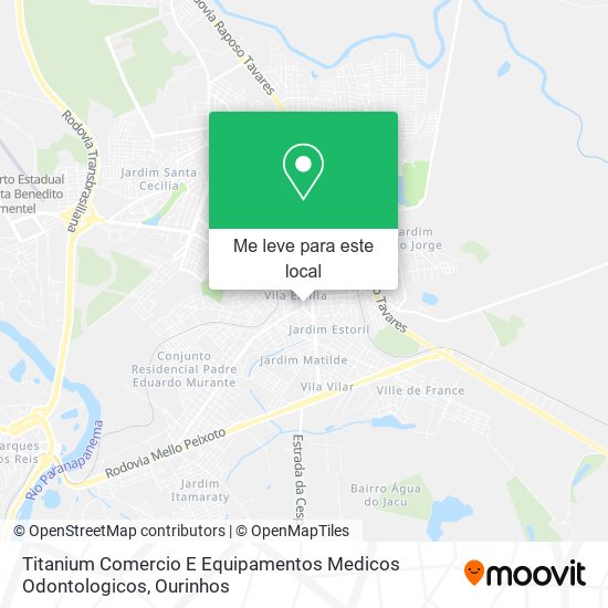 Titanium Comercio E Equipamentos Medicos Odontologicos mapa