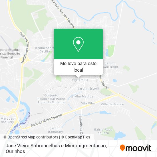 Jane Vieira Sobrancelhas e Micropigmentacao mapa