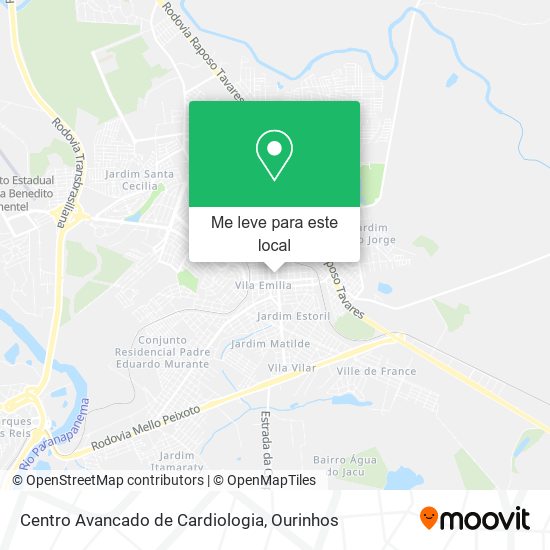 Centro Avancado de Cardiologia mapa