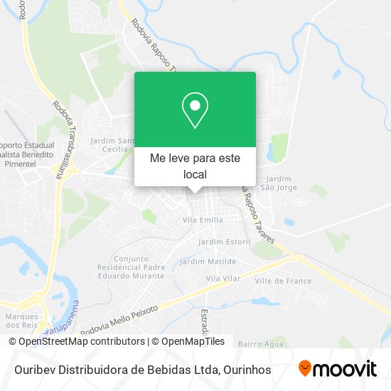 Ouribev Distribuidora de Bebidas Ltda mapa