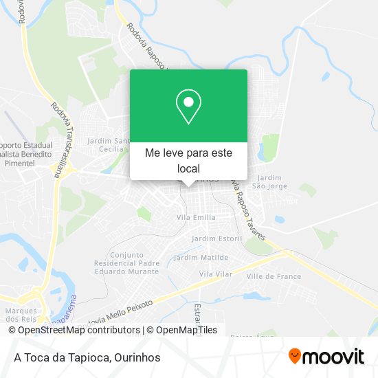 A Toca da Tapioca mapa