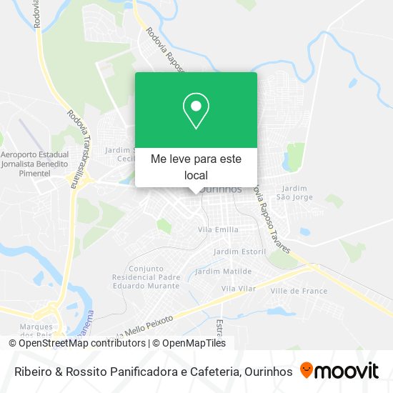 Ribeiro & Rossito Panificadora e Cafeteria mapa