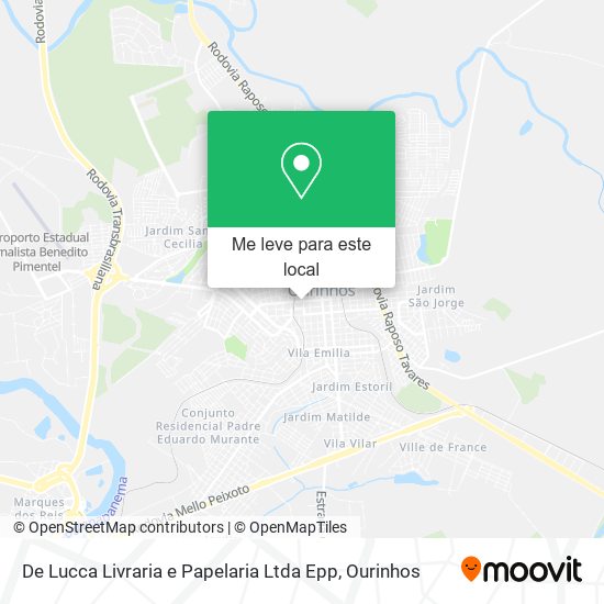 De Lucca Livraria e Papelaria Ltda Epp mapa