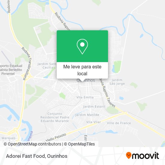 Adorei Fast Food mapa