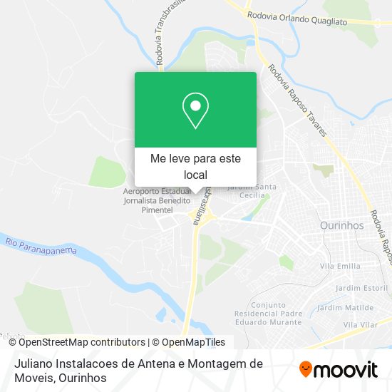 Juliano Instalacoes de Antena e Montagem de Moveis mapa