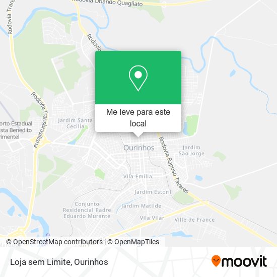 Loja sem Limite mapa