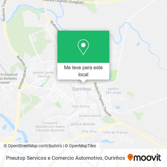 Pneutop Servicos e Comercio Automotivo mapa