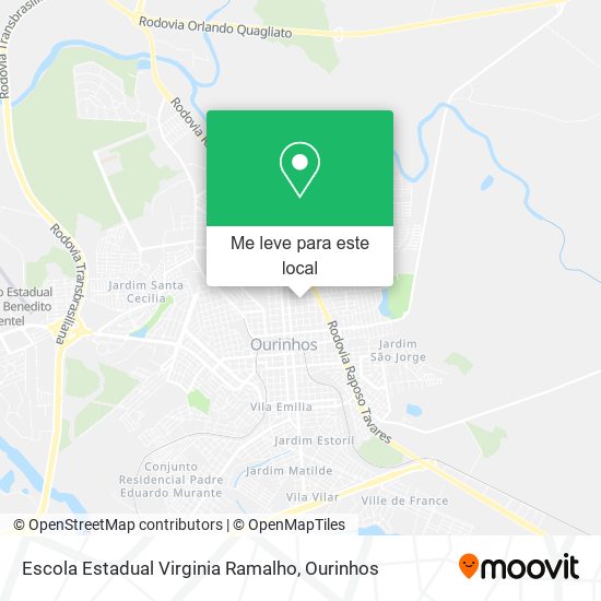 Escola Estadual Virginia Ramalho mapa