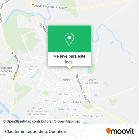 Claudemir Leopoldino mapa