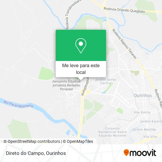 Direto do Campo mapa