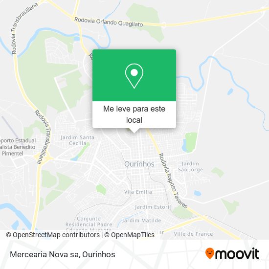 Mercearia Nova sa mapa