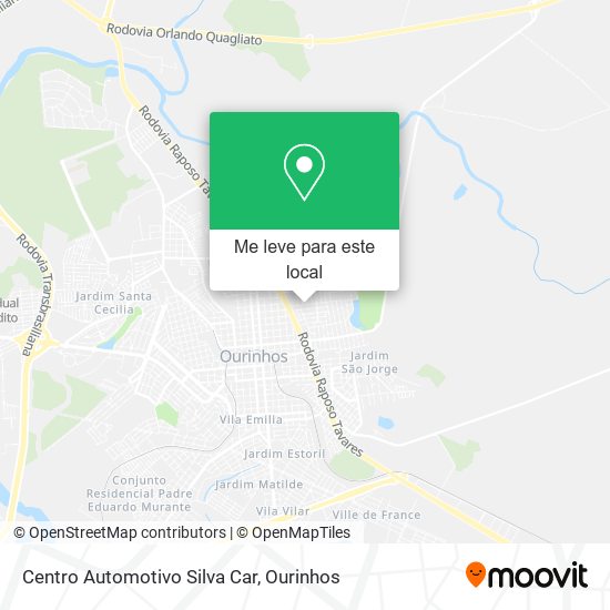 Centro Automotivo Silva Car mapa