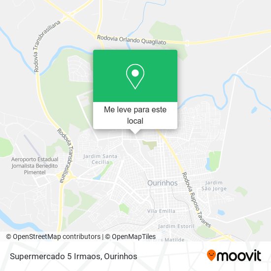 Supermercado 5 Irmaos mapa