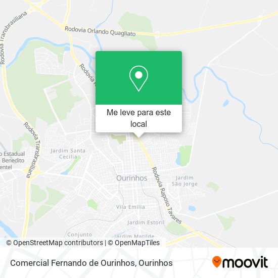 Comercial Fernando de Ourinhos mapa
