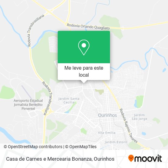 Casa de Carnes e Mercearia Bonanza mapa