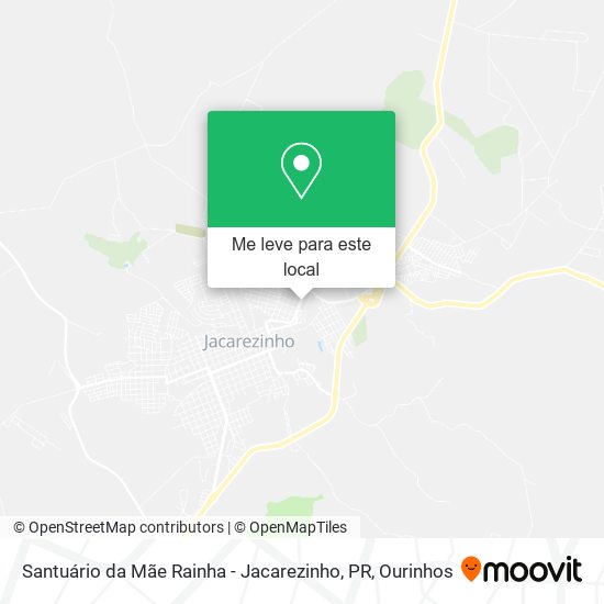 Santuário da Mãe Rainha - Jacarezinho, PR mapa