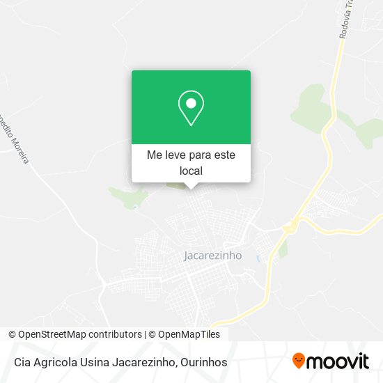 Cia Agricola Usina Jacarezinho mapa