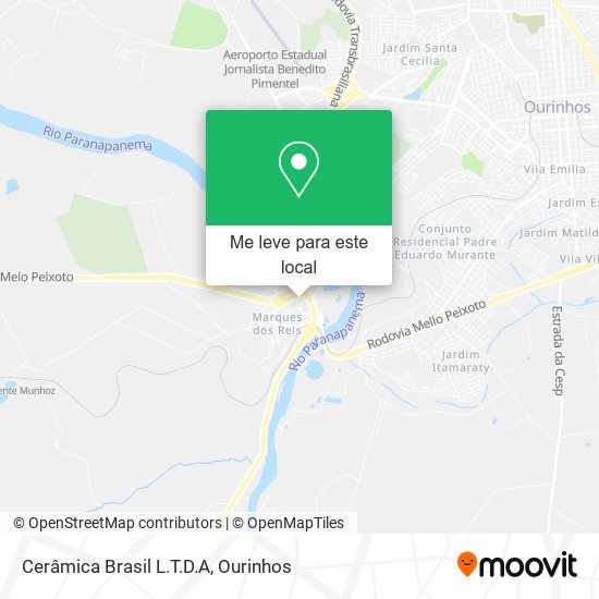 Cerâmica Brasil L.T.D.A mapa