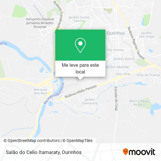 Salão do Celio Itamaraty mapa