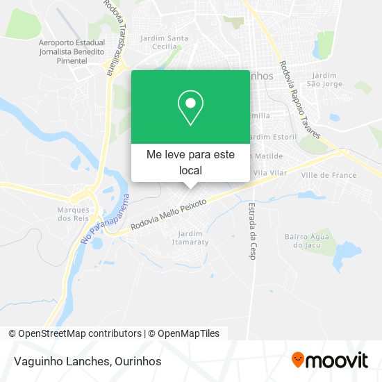 Vaguinho Lanches mapa