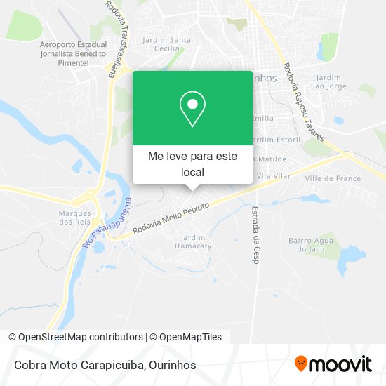 Cobra Moto Carapicuiba mapa