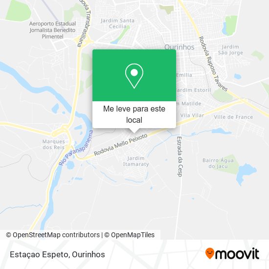 Estaçao Espeto mapa