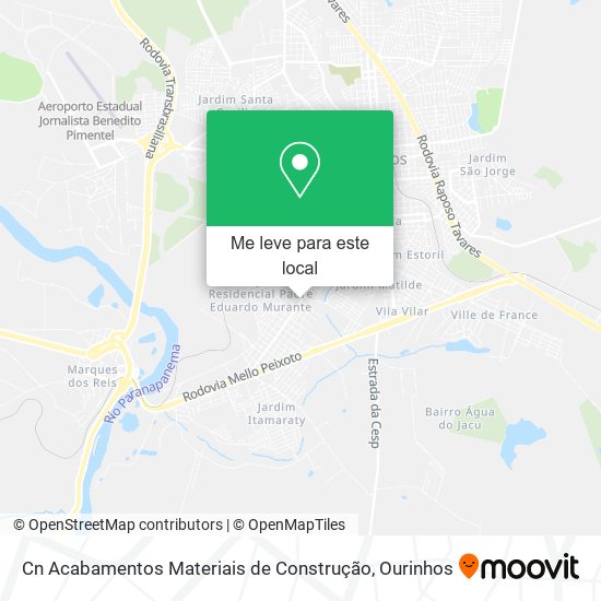 Cn Acabamentos Materiais de Construção mapa