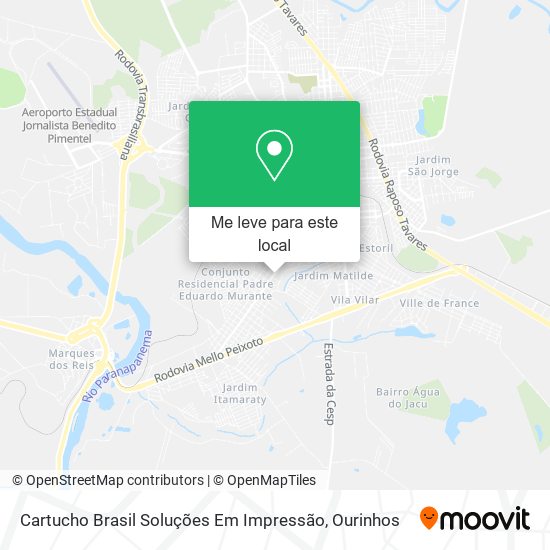 Cartucho Brasil Soluções Em Impressão mapa
