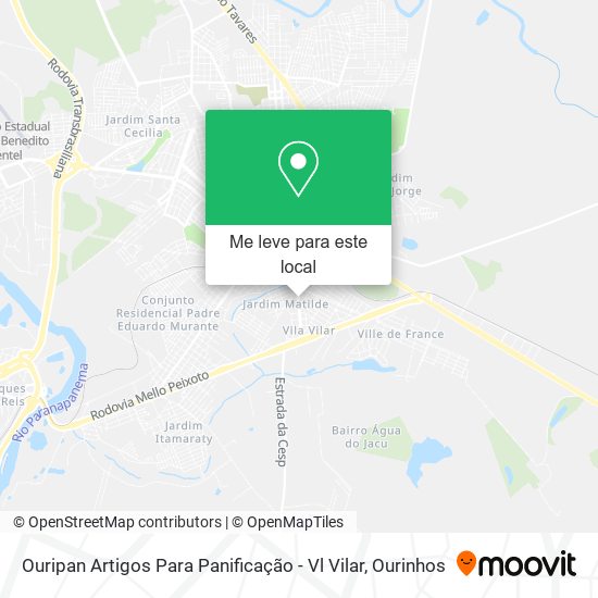 Ouripan Artigos Para Panificação - Vl Vilar mapa