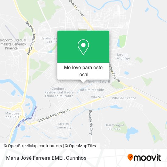Maria José Ferreira EMEI mapa