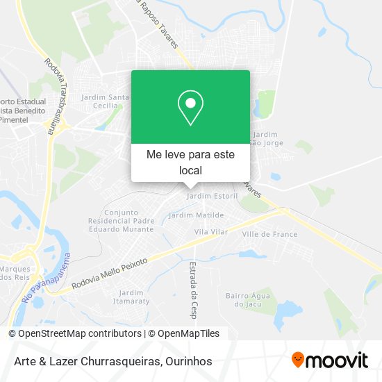 Arte & Lazer Churrasqueiras mapa