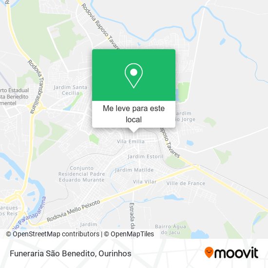 Funeraria São Benedito mapa