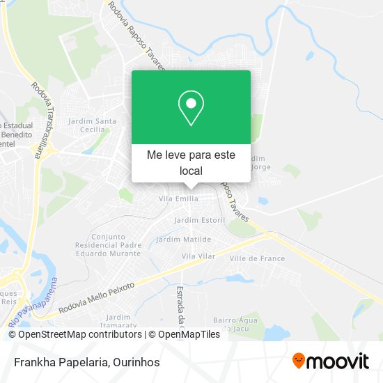 Frankha Papelaria mapa